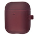 Silicone Case Slim with Carbine для AirPods 1/2 Bordo