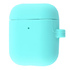 Silicone Case Slim with Carbine для AirPods 1/2 Turquoise