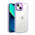 Luxury Transparent Metal Lens Protection Case Purple для iPhone