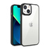 Luxury Transparent Metal Lens Protection Case Black для iPhone