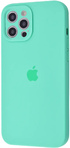 Silicone Case Full Camera Protective #24 Spearmint для iPhone (квадратный борт)